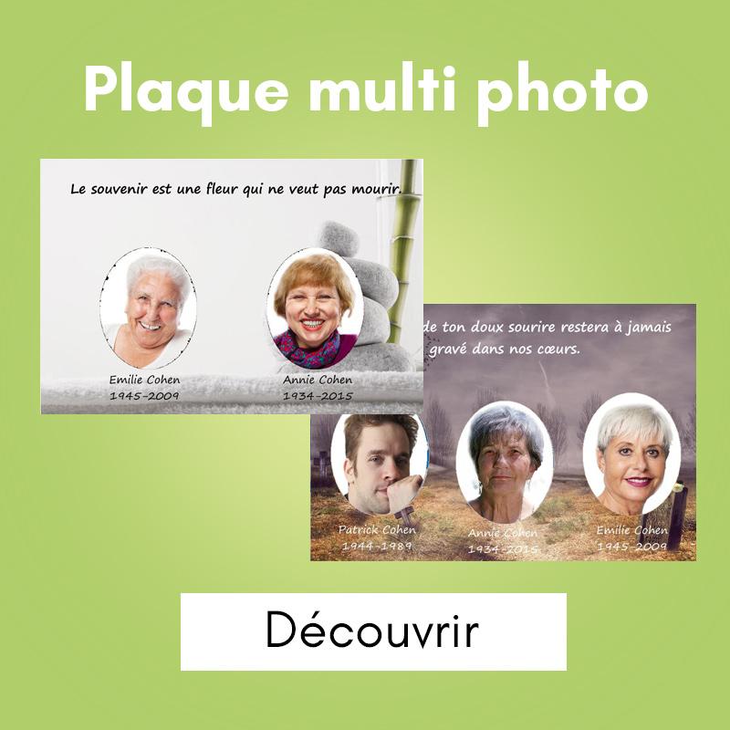 Plaques Funéraires Multi Photos Personnalisables