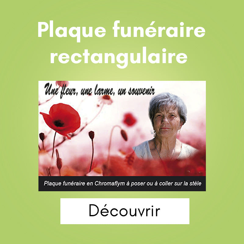 Plaque funéraire rectangulaire