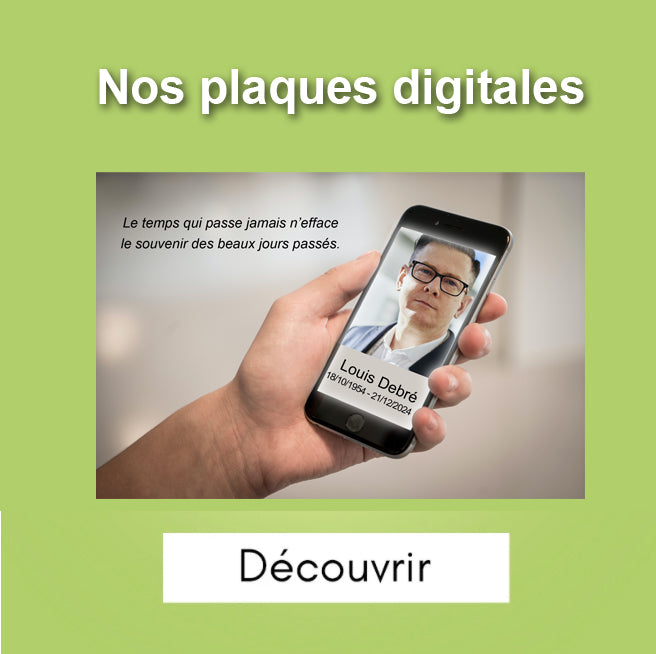 Plaque Funéraire Thème Digital Cat - Hommage Moderne et Personnalisé