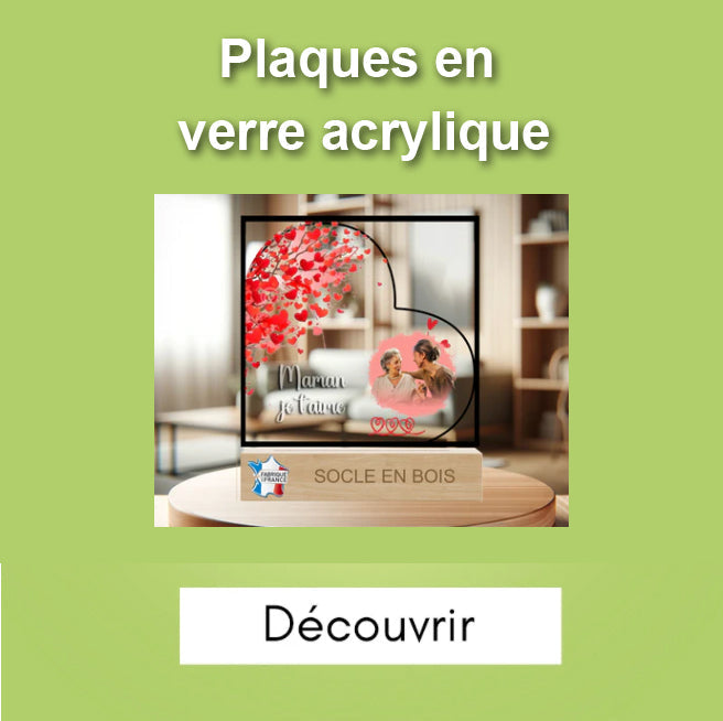 Plaque en verre acrylique