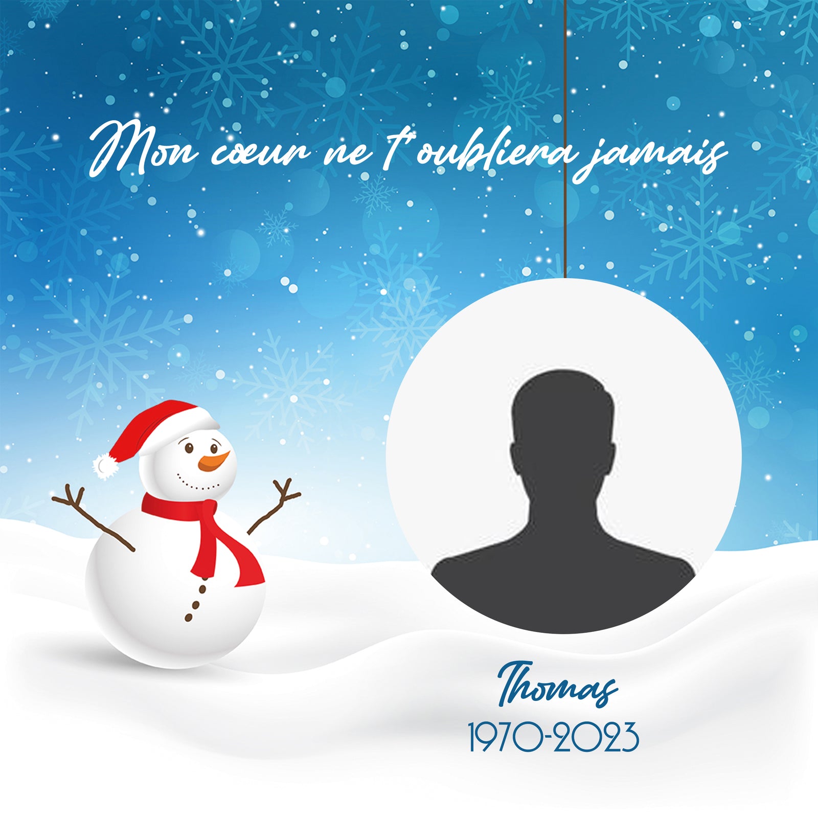 🎨 Déco Créative : Plaques Photo FOREX® bonhomme de neige