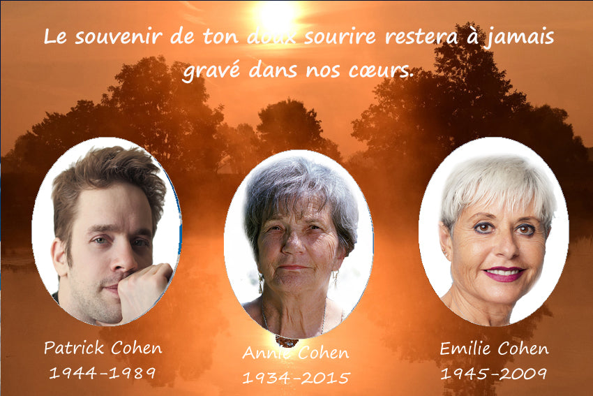 plaque funéraire modèle matin sur un lac | https://lesplaquesdespetitsanges.com/