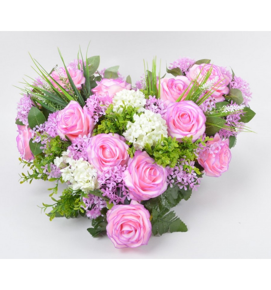 COUSSIN COEUR VIBURNUM ROSEAU LILAS