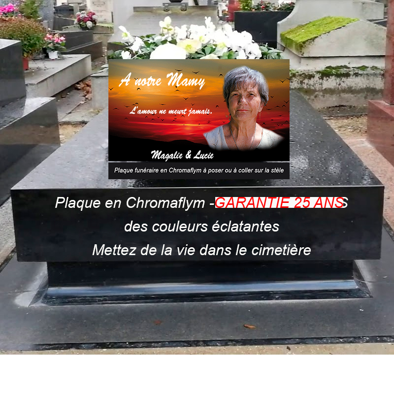 plaque tombale moderne | photo tombe| La boutique des petits anges™