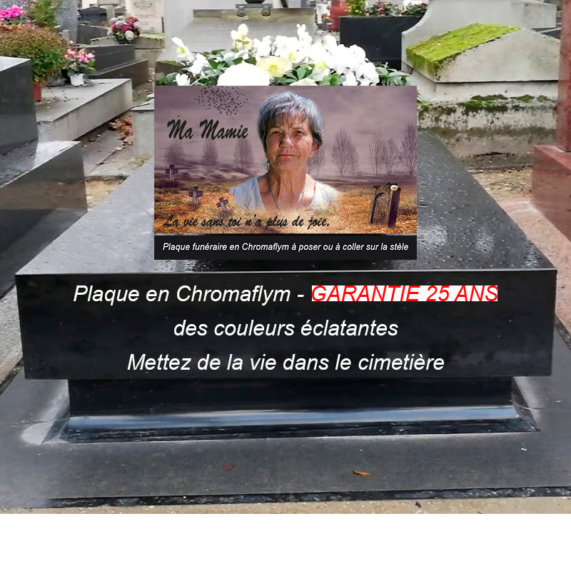 plaque funéraire à personnaliser pour tombe