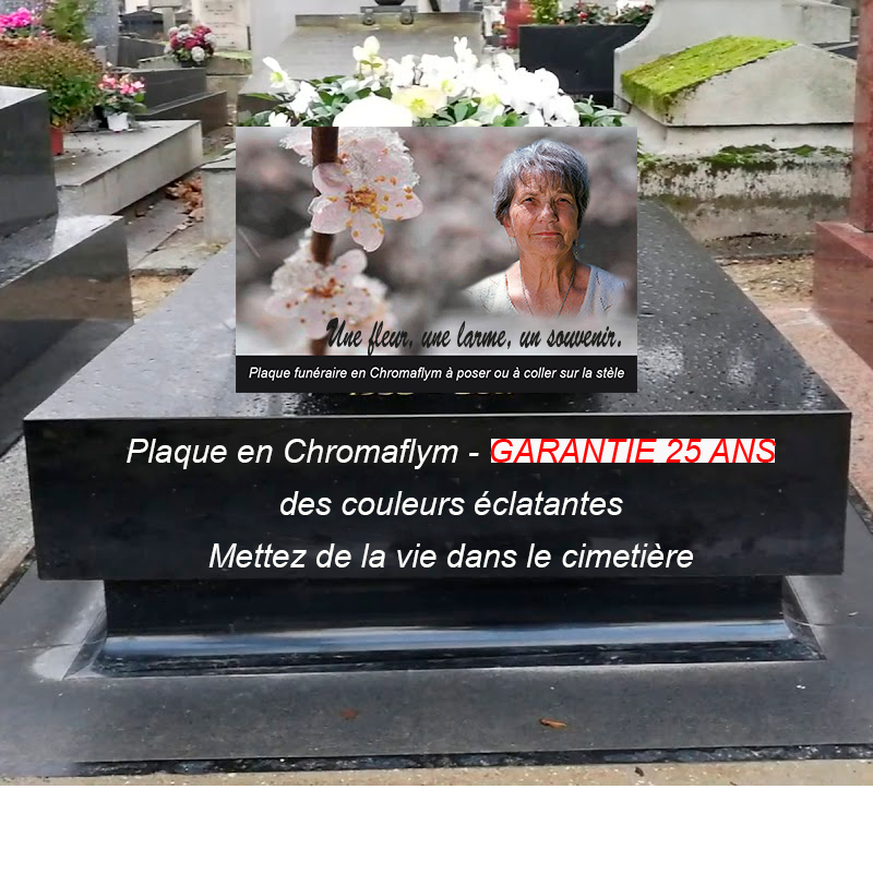 plaque à personnaliser pour columbarium et stèle avec photo | La boutique des petits anges™