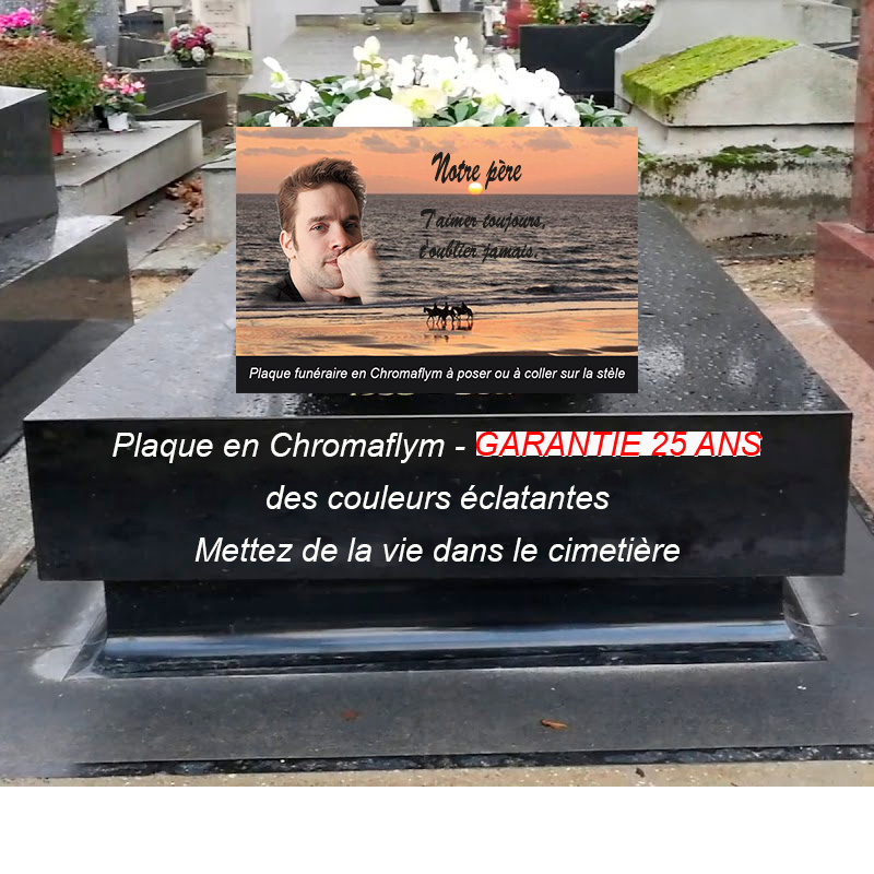plaque funéraire  pour columbarium et stèle à personnaliser avec photo|La boutique des petits anges™
