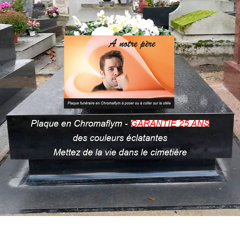 plaque funéraire pour pierre tombale à personnaliser