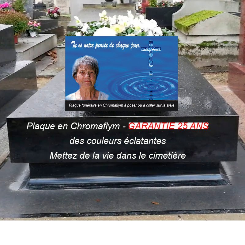 Plaque moderne pour columbarium et stèle