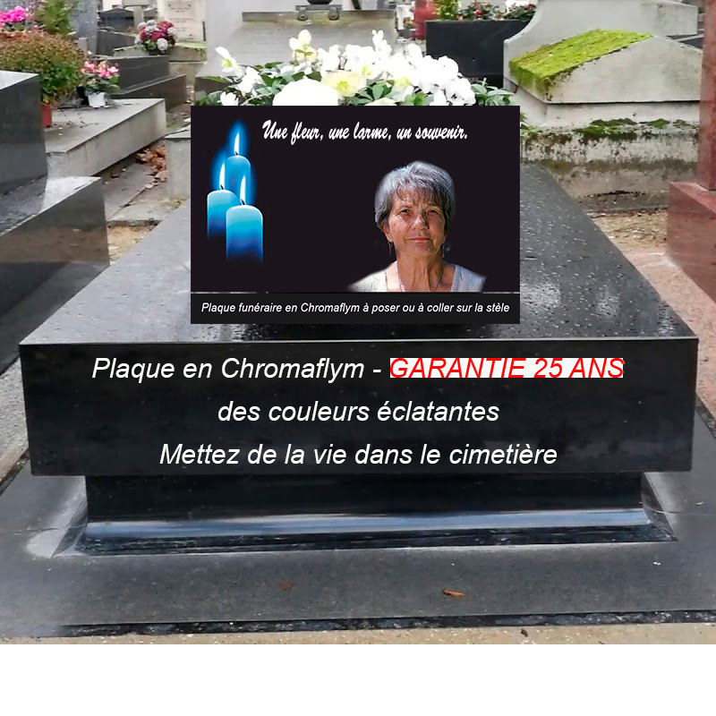 plaque funéraire moderne pour columbarium et stèle