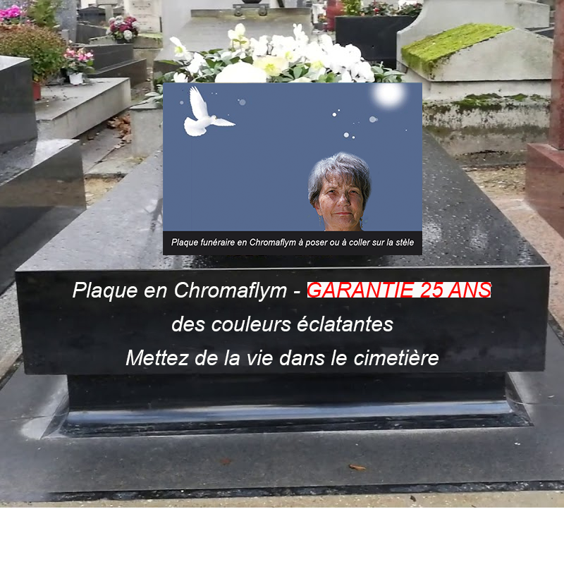 plaque moderne avec photo