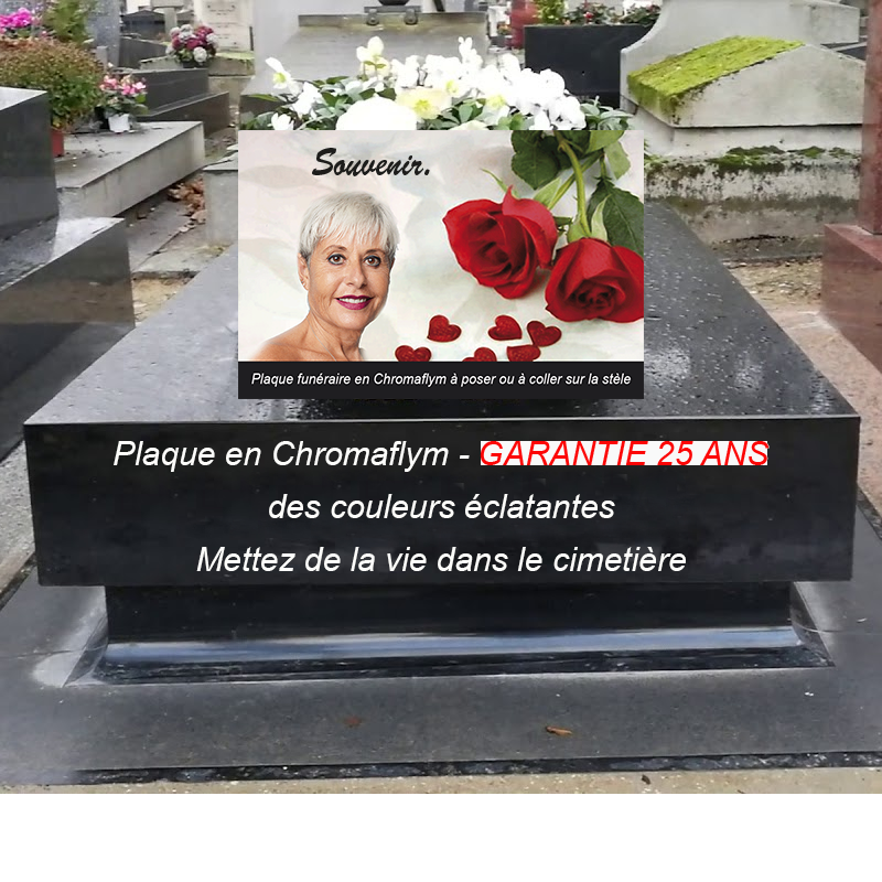 plaque maman à personnaliser pour tombe avec photo