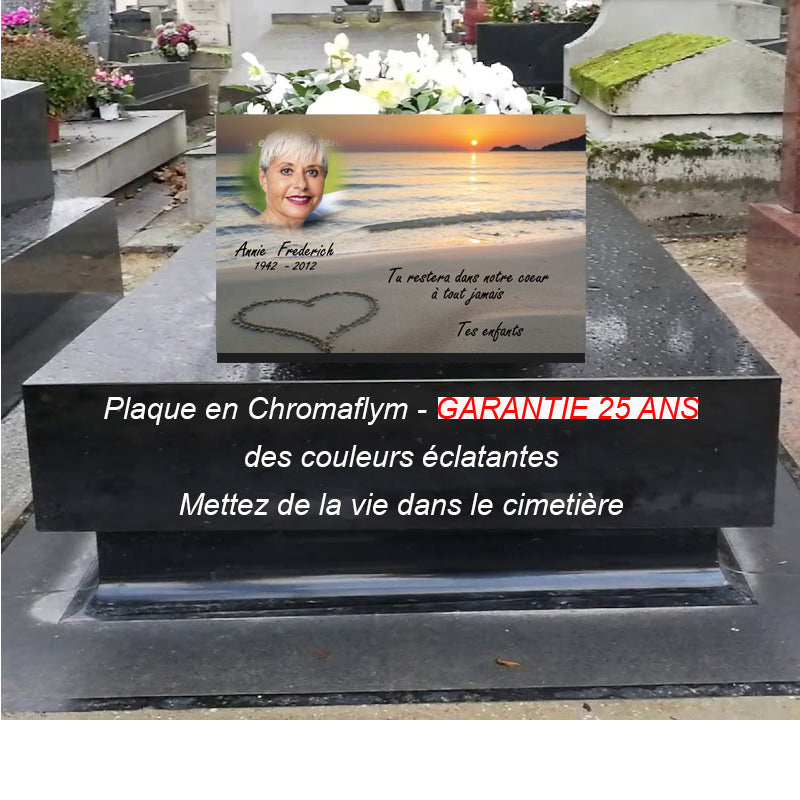 Plaque funéraire "bord de mer" | lesplaquesdespetitsanges.com