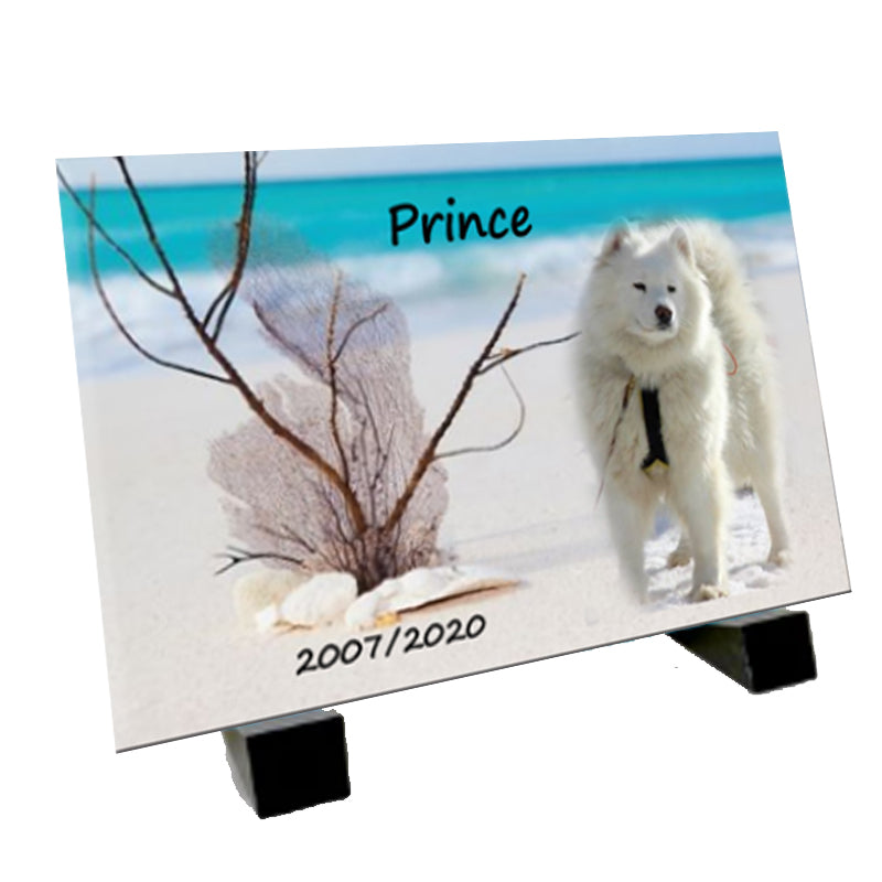 Plaque funéraire animaux à personnaliser - Offre spéciale -80%
