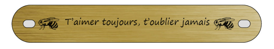 Inter funéraire - modèle avec pictogramme abeille