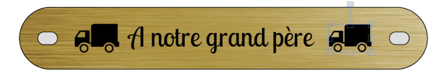 Inter funéraire - modèle avec pictogramme camion