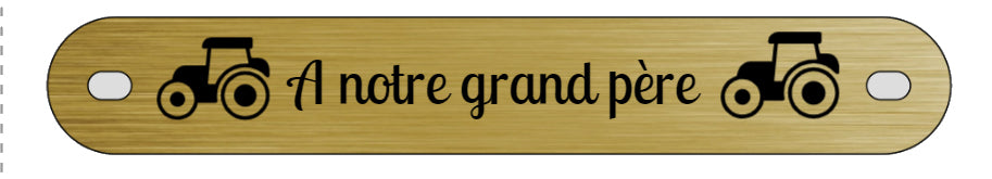 Inter funéraire - modèle avec pictogramme tracteur