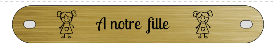 Inter funéraire - modèle avec pictogramme ma princesse