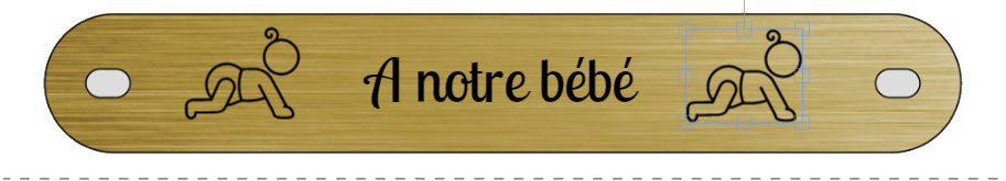 Inter funéraire - modèle avec pictogramme  bébé