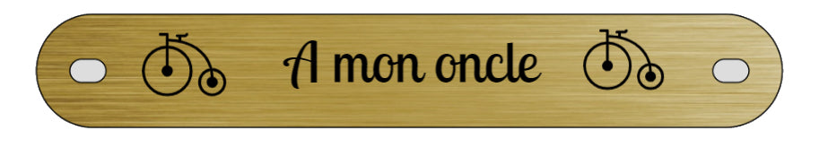 Inter funéraire - modèle avec pictogramme tricycle