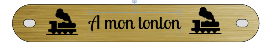 Inter funéraire - modèle avec pictogramme train à vapeur