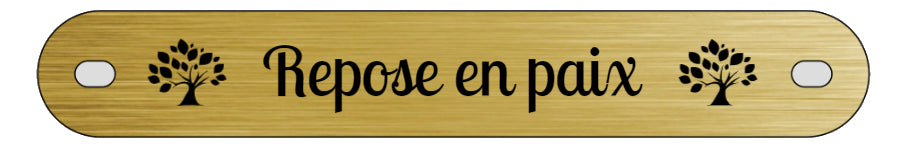 Inter funéraire - modèle avec pictogramme arbre de vie