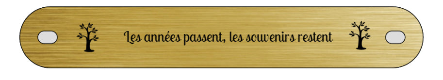 Inter funéraire - modèle avec pictogramme arbre de vie original