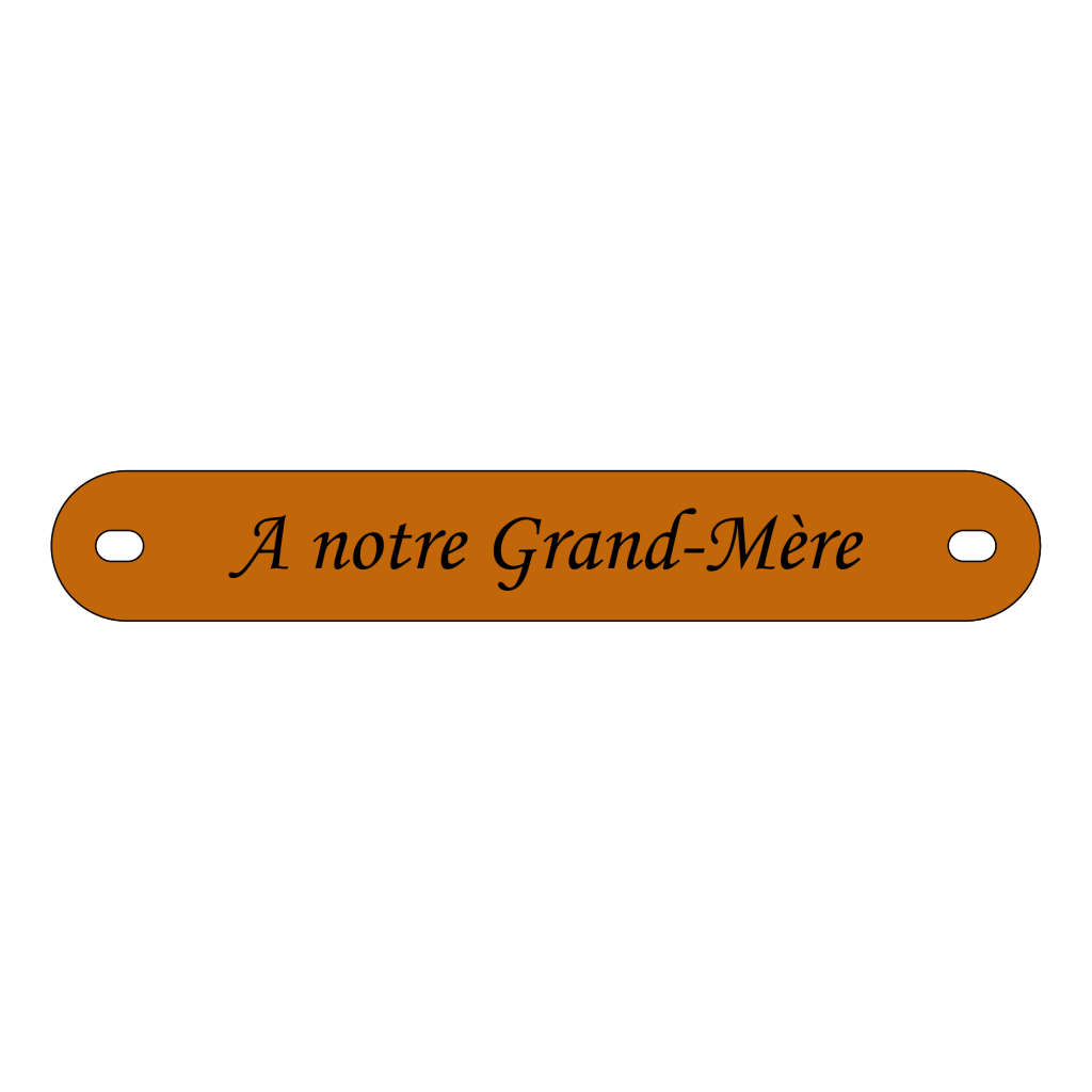 Inter funéraire - modèle arrondi - coloris cuivre