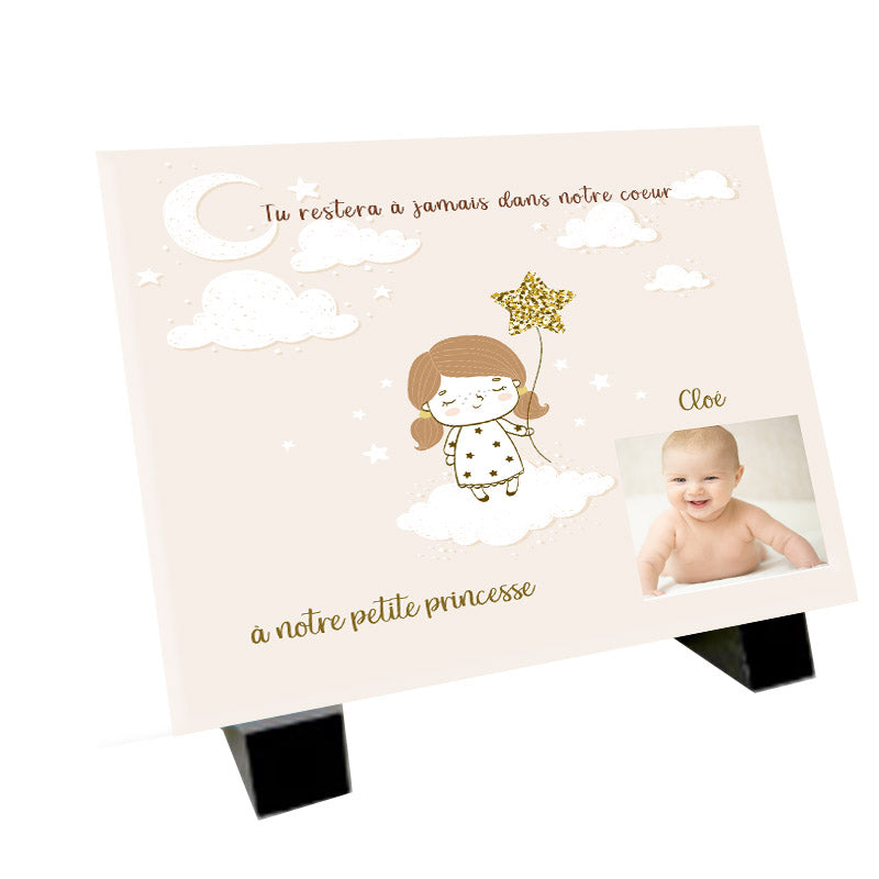plaque funeraire petite fille
