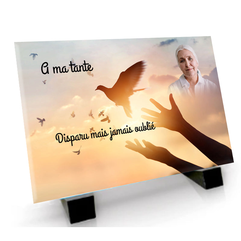 Plaque funéraire avec une colombe - Offre spéciale -80%