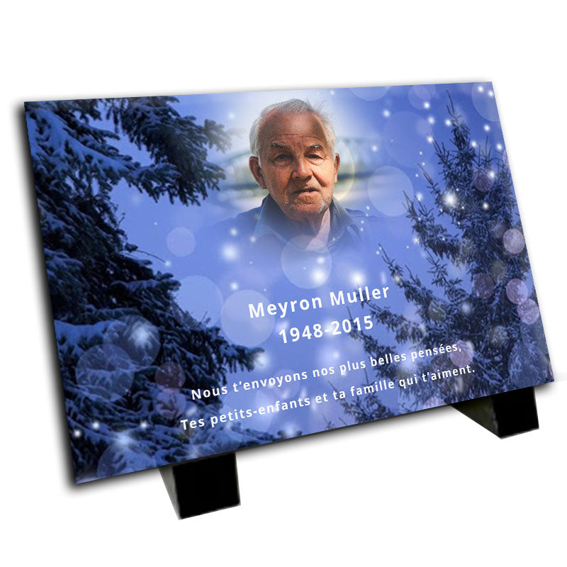 Plaque tombale personnalisée - Offre spéciale -80%