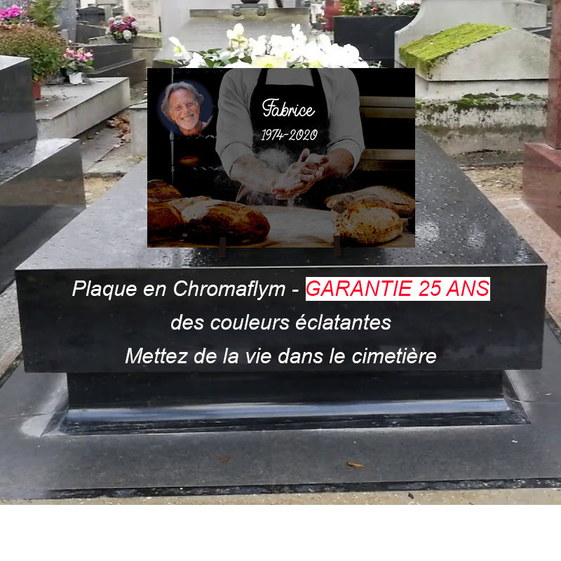 plaque funéraire moderne boulanger