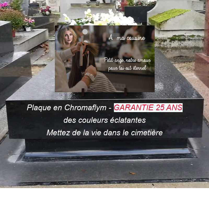 plaque tombale moderne coiffeur
